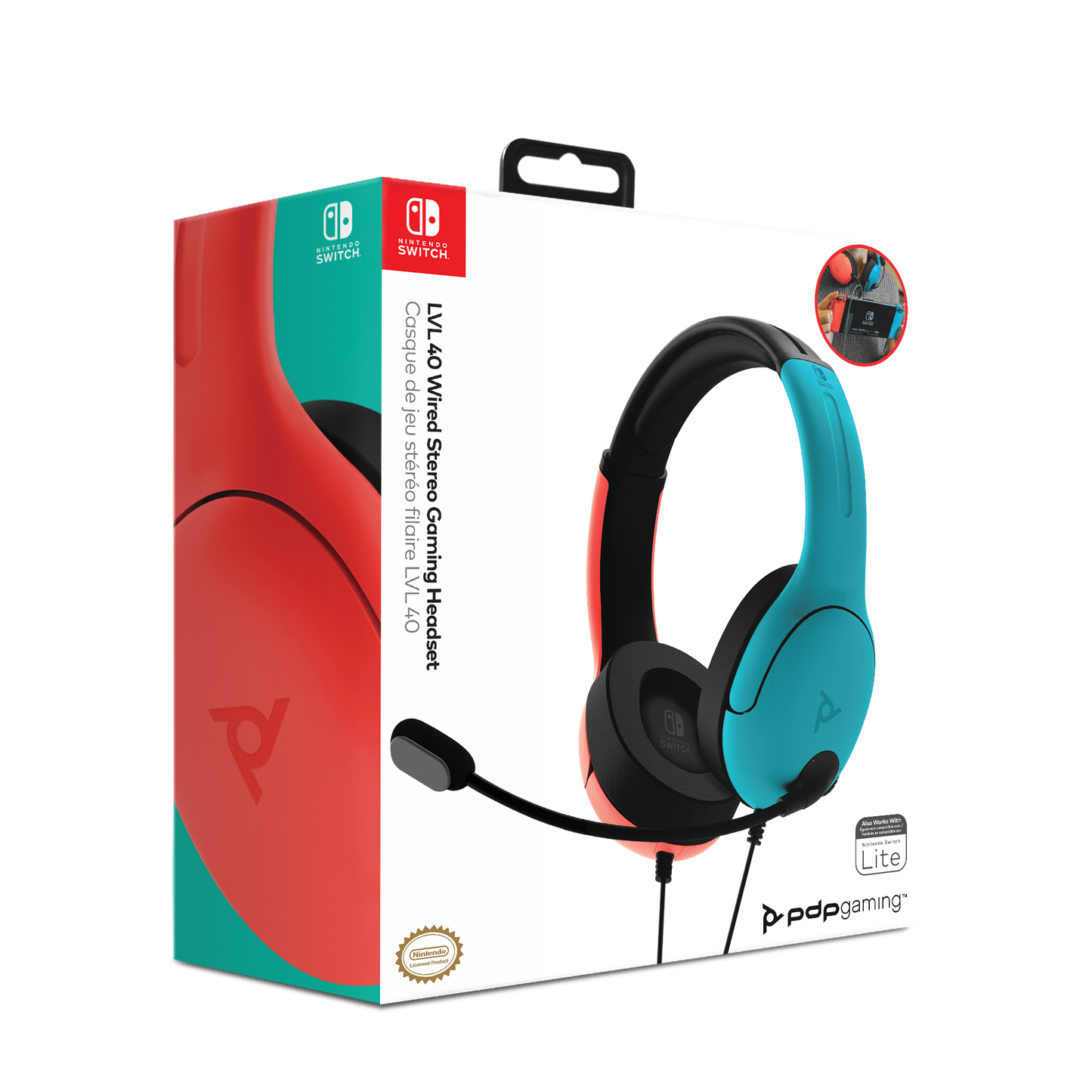 Nintendo Switch: PDP Lvl 40 Red & Blue Headset