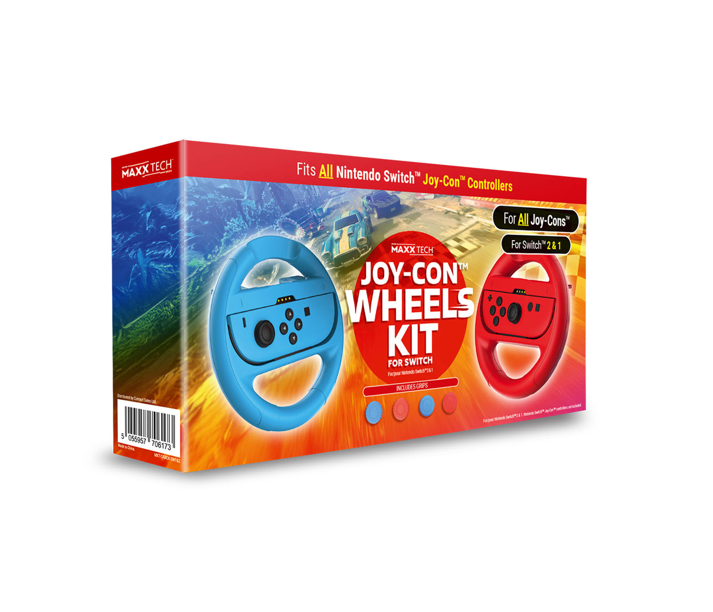 Nintendo Switch Joy-Con Grips & Wheels - Switch 1&2