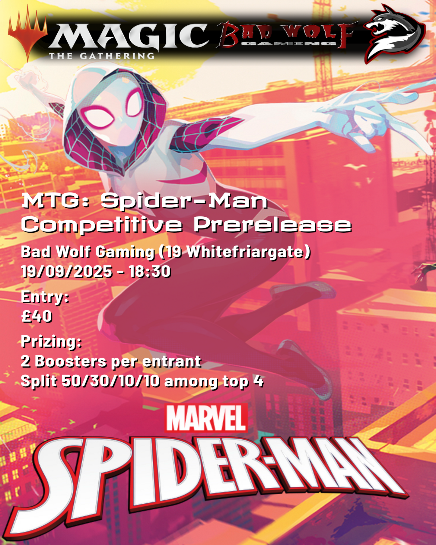 Magic: The Gathering | Marvel’s Spider-Man Competitive Prerelease (Sealed) Ticket