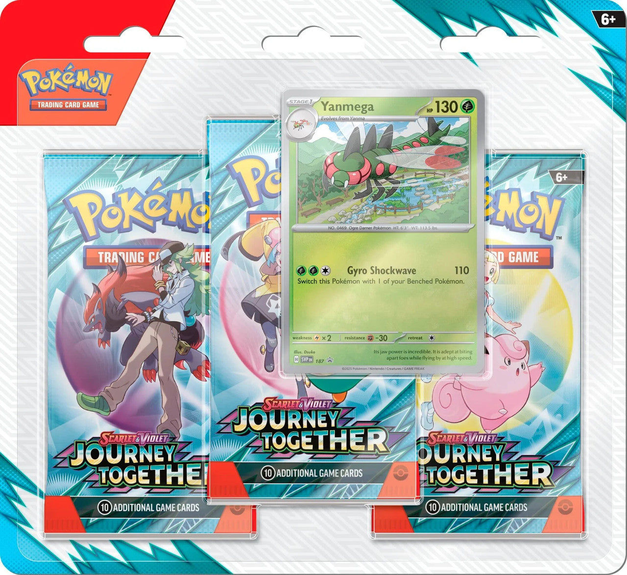 Pokemon: Journey Together - 3 Pack Blister (Yanmega)