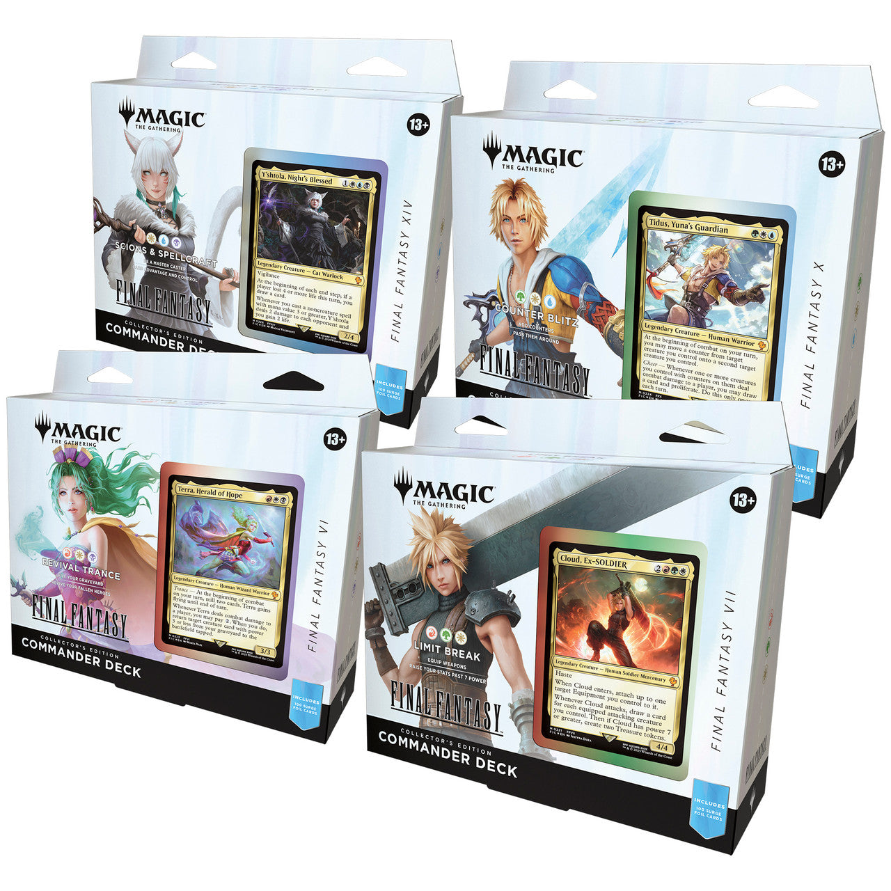 Magic the Gathering: Final Fantasy Collector's Edition Commander Deck - Set of 4