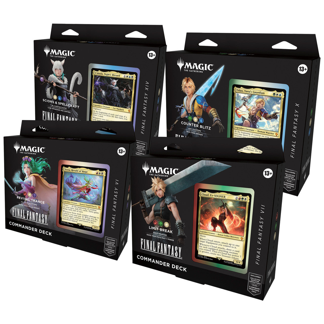 Magic the Gathering: Final Fantasy Commander Deck - Set of 4