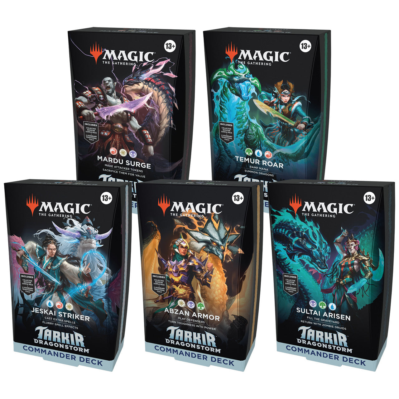 Magic the Gathering: Tarkir Dragonstorm - Commander Deck (Set of 5)
