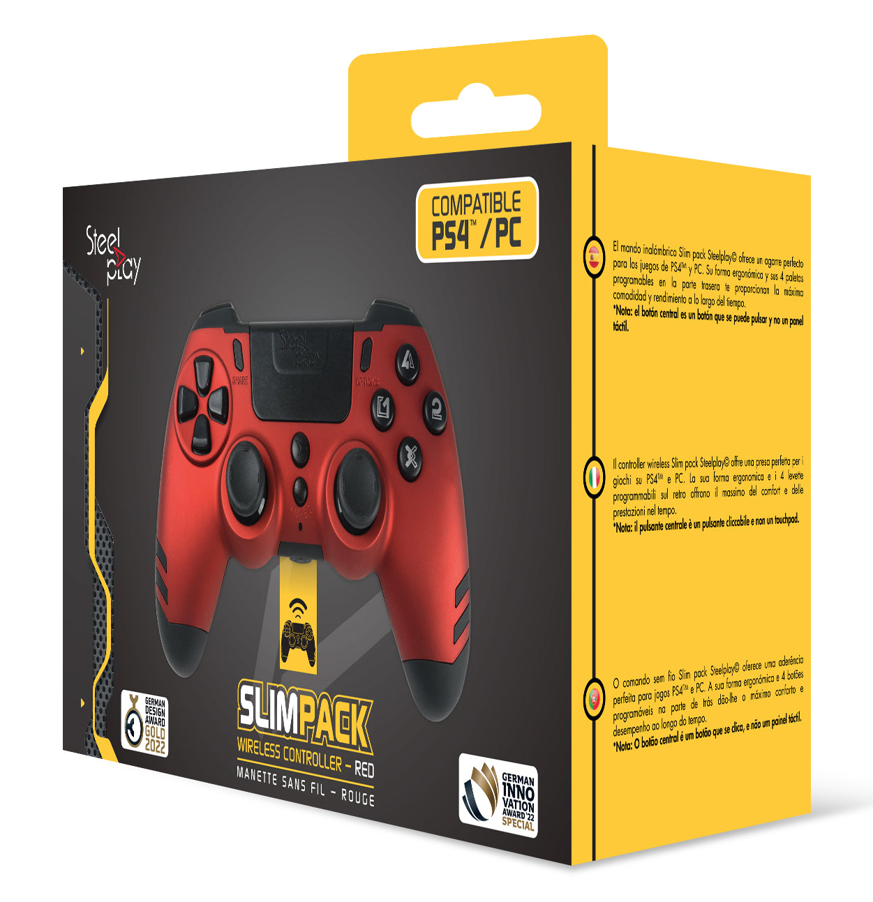 PC/PS4 Controller: Lexip Slimpack Red