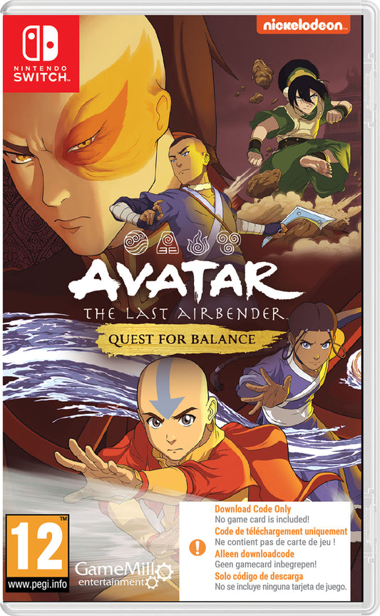 Avatar The Last Airbender: Quest For Balance - Switch (Code in Box)