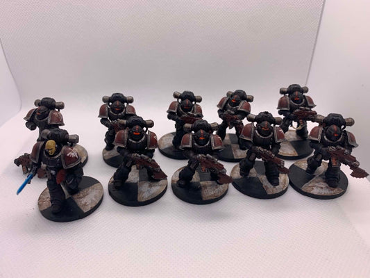 (Preowned) Horus Heresy - MkII Tactical Marines x10 [Dark Angels]