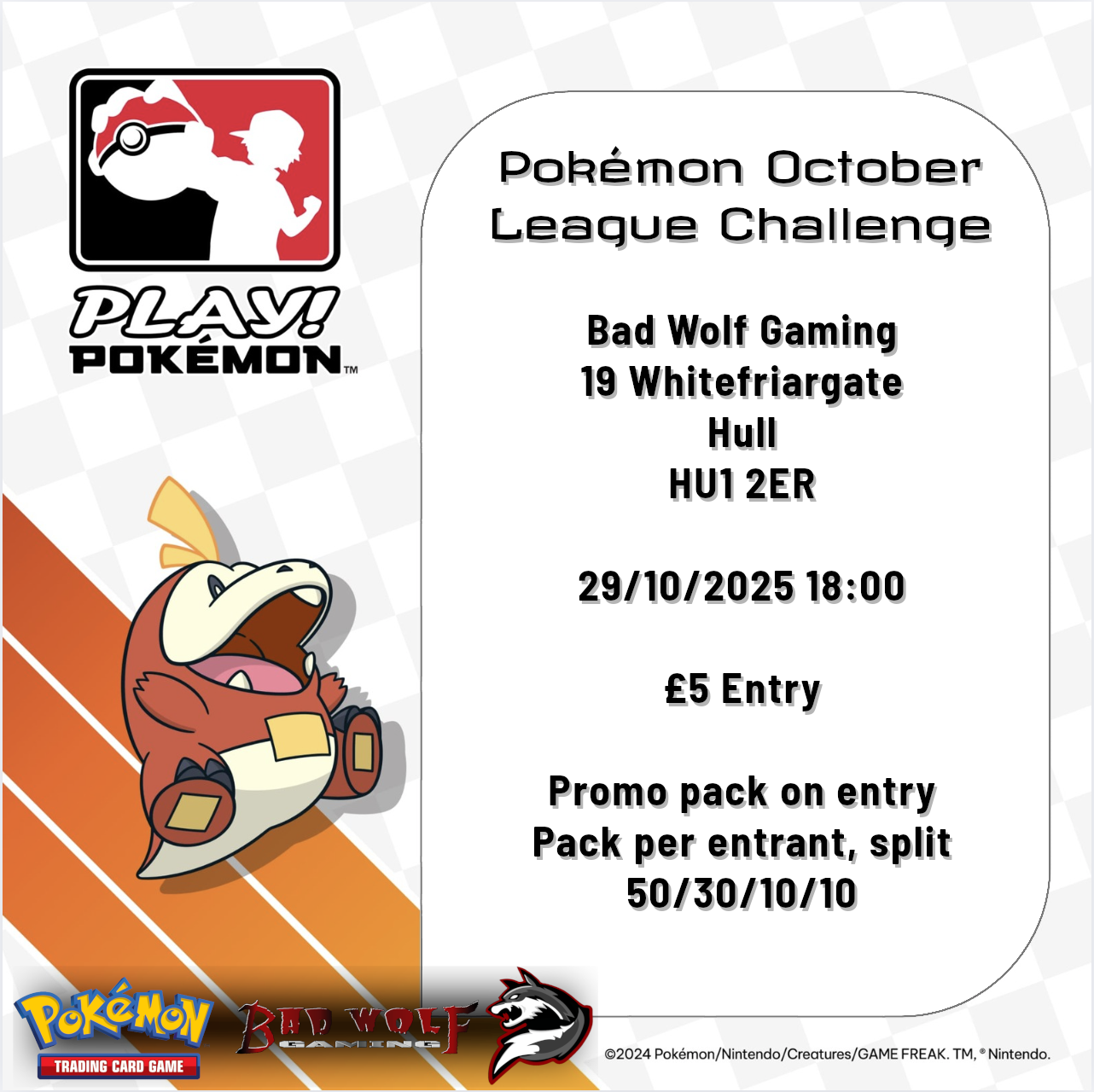 Pokémon October League Challenge Event Ticket