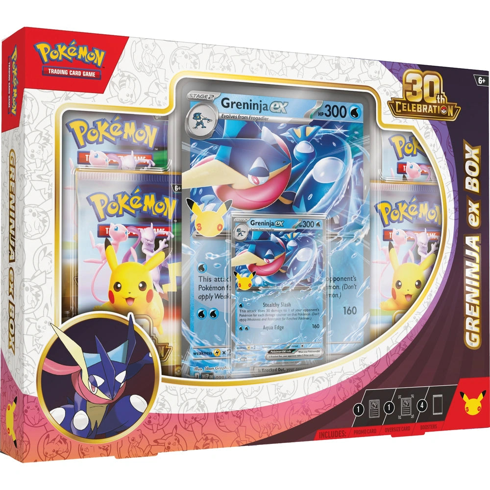Pokemon: 30th Anniversary Greninja Ex Box