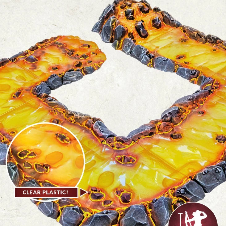 Dungeons & Lasers Terrain: Modular Lava