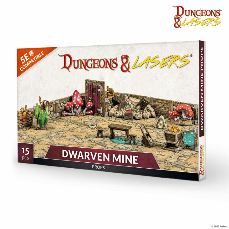 Dungeons & Lasers Terrain: Dwarven Mine Props