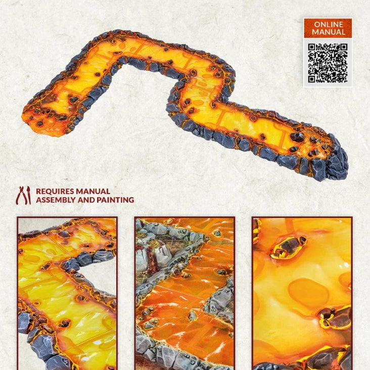 Dungeons & Lasers Terrain: Modular Lava