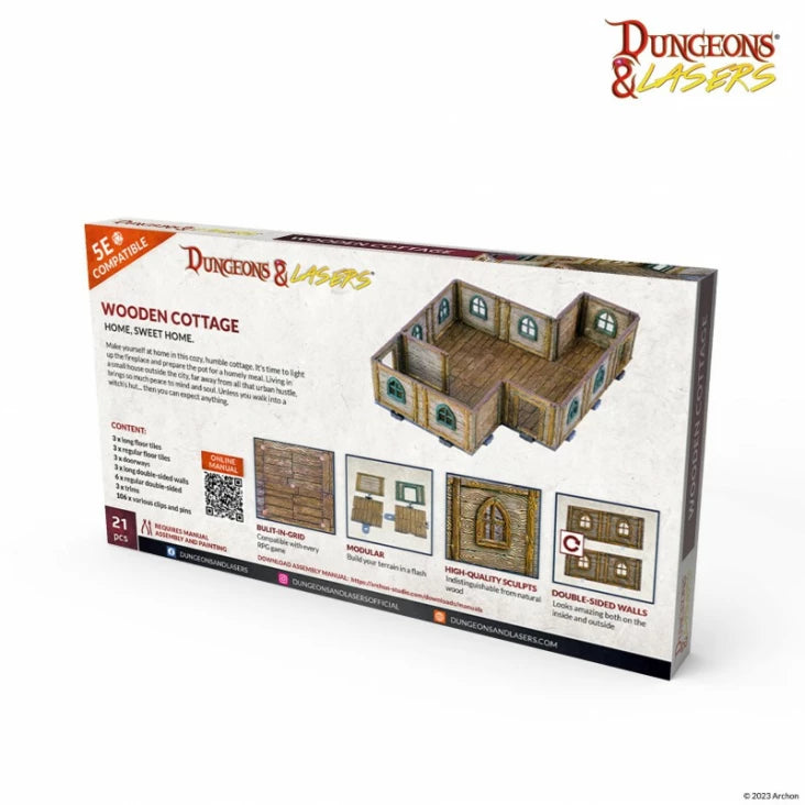 Dungeons & Lasers Terrain: Wooden Cottage