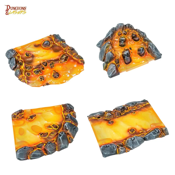 Dungeons & Lasers Terrain: Modular Lava
