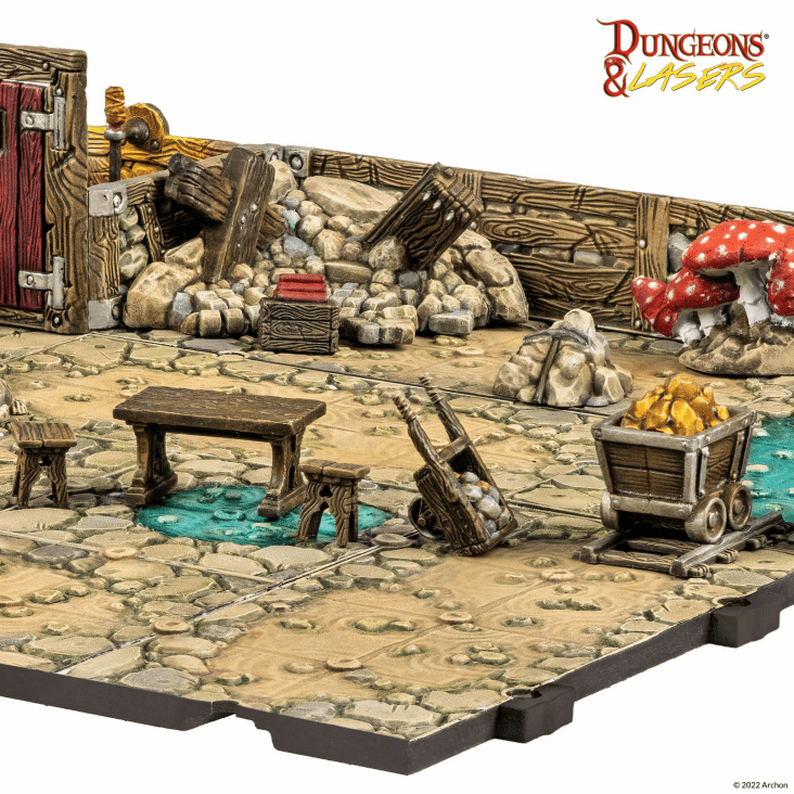 Dungeons & Lasers Terrain: Dwarven Mine Props