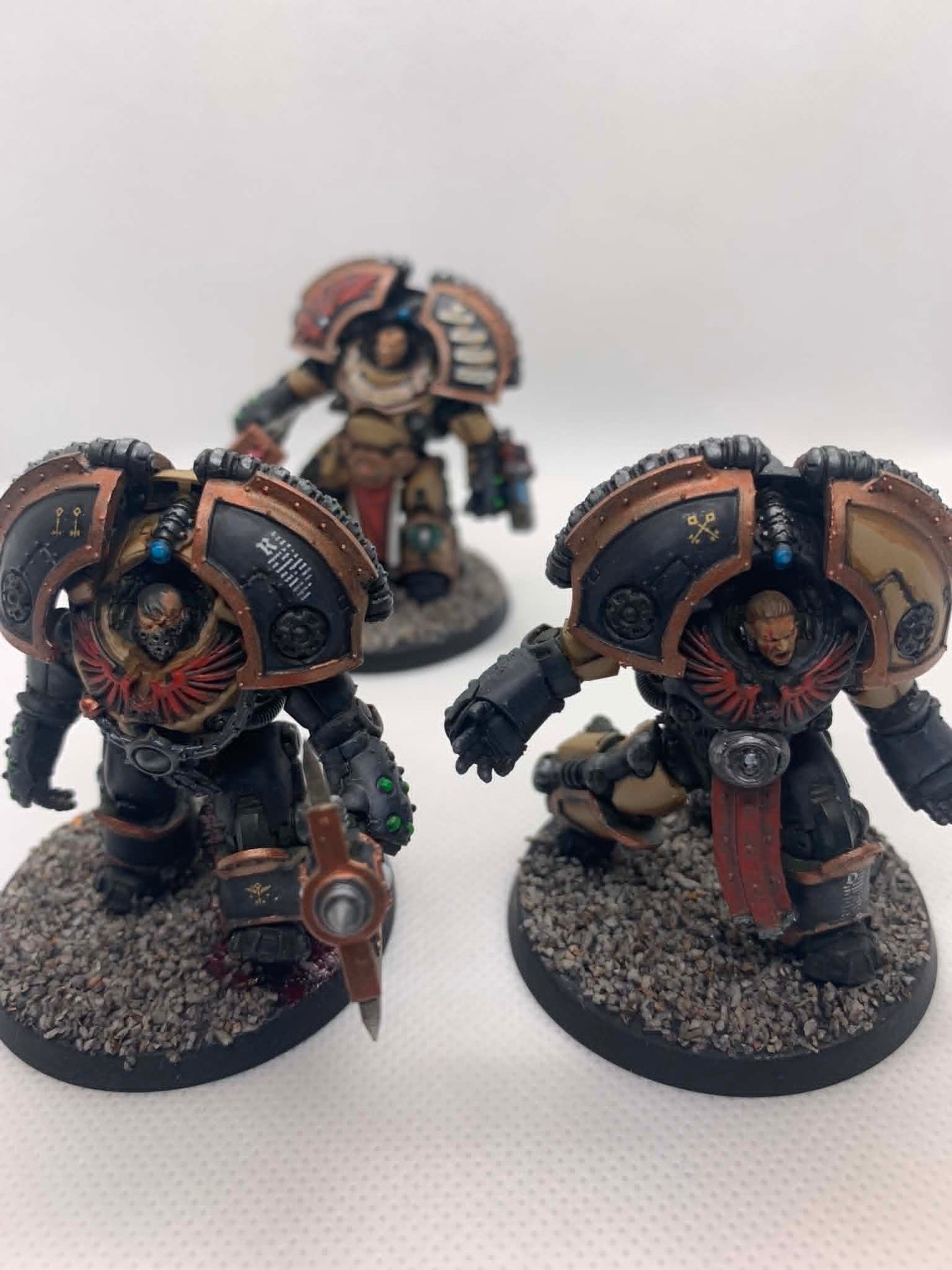 (Preowned) Horus Heresy - Praetor in Saturnine Armour and Command Retinue [Dark Angels]