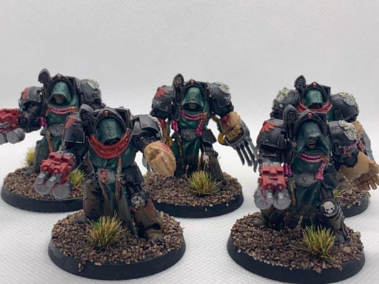 (Preowned) 40k - 5 Deathwing Terminators [Dark Angels]