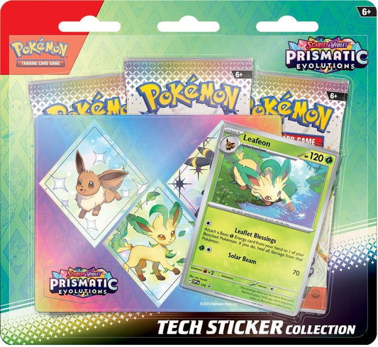 Pokemon: Prismatic Evolutions - Tech Sticker Collection (Leafeon)